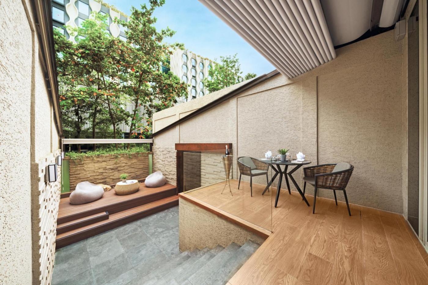 Oasia Resort Sentosa By Far East Hospitality Singapore Exteriör bild The interior of a typical apartment at The Park